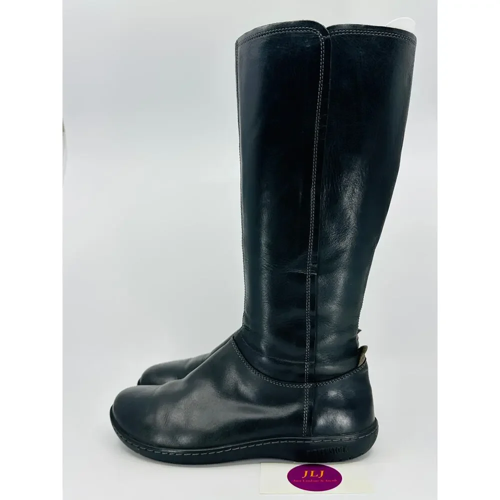 Birkenstock Women's Farmington Black Leather Riding Boots Size 38 EU/ 7-7.5 US